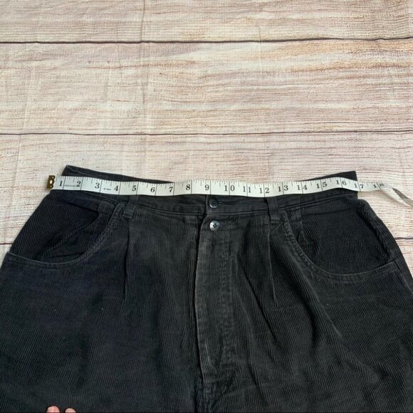 Vintage Black Corduroy Mom Pants Size 16 - Picture 7 of 11